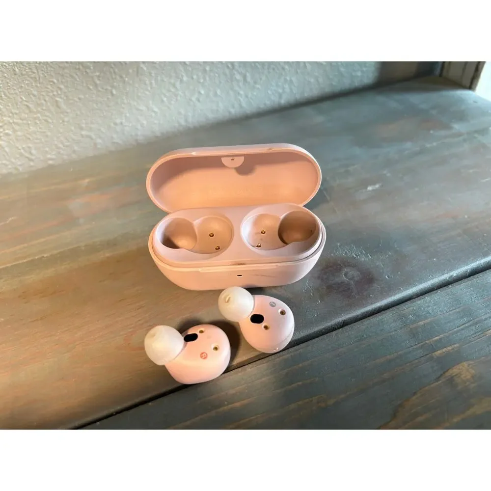 mauve pink Sony WF-C710N noise cancelling wireless earbuds YY2986 case